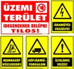  Ipari csomag 2 matrica szett (üzemi terület)