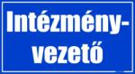  Intézményvezető helyiségtábla matrica