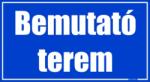 Bemutató terem helyiségtábla matrica