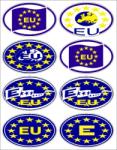  Euro 8 db-os ovális matrica