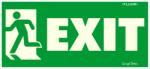  Exit balra fluor utánvilágító tábla matrica