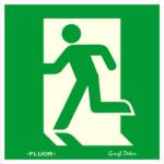  Menekülés balra csak pikto fluor utánvilágító tábla matrica