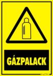  Gázpalack figyelmeztető tábla matrica