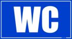  WC helyiségtábla matrica