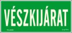  Vészkijárat fluoros utánvilágító tábla matrica