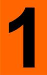  ADR narancssárga tábla 1-es szám