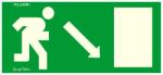  Menekülési irány jobbra le fluor utánvilágító tábla matrica