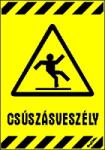  Csúszásveszély piktogram felirat tábla matrica