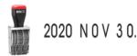  COLOP Hagyományos dátum 09000 bélyegző 9mm-es dátummagassággal