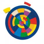Goki Puzzle circular Combinatii de culori (GOKI57849) Puzzle