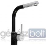 Strohm Teka ARK 938 CN Mosogató csaptelep Carbon fekete, kihúzható króm zuhanyfejjel 23938120CN (23938120CN)