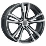 Mak X-Mode Gun Metallic Mirror CB74.1 5/120 20x11 ET35