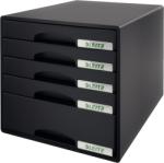 LEITZ Suport documente cu 5 sertare negru, LEITZ Plus Dulap arhivare