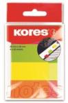 KORES Index adeziv hartie 20x50mm 50 file x 4 culori pal, KORES