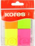 KORES Notes adeziv 40x50mm 4 culori neon x 50 file, KORES