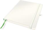Leitz Caiet 187x242mm (iPad) 80 file dictando 100g/mp coperti rigide alb, LEITZ Complete