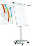 Optima Flipchart magnetic 100x70cm cu brate laterale si rotile, OPTIMA Vision