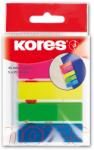 KORES Index adeziv plastic 12x45mm 25 file x 5 culori, KORES