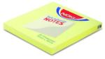 NOKI Notes adeziv 76x76mm galben neon 80 file, NOKI