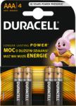 Duracell Baterie 1.5V AAA (LR03) 4 buc/set, DURACELL Alkaline Baterii de unica folosinta
