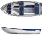 Linder Barca aluminiu LINDER FISHING 440, 4 persoane, 4.3m, 5CP, cizma scurta (AN.L440000)