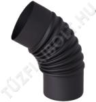 Alföldi-MAGYAR Füstcső könyök 120/120° fekete (V05FK120120)