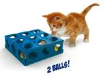 Georplast Играчка за котки TRICKY с 2 топки 25 x 25 x 9 см GEORPLAST Италия 10604