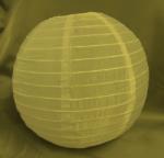  krém (ekrü) organza lampion (30 cm)