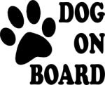  Dog on Board - autómatrica, autódekor