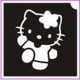  Hello Kitty virággal (csss0042)