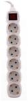 Well 6 Plug 3 m Switch (EXTS-6S3M-SW/02-WL)