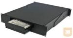 Great Lakes 7206-MKM kihúzható tálca rack szekrénybe, 2U, billentyűzet és monitor tartó, egérpad, elfordítható (91 kg-ig) (7206-MKM)