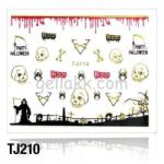  Körömmatrica TJ-210 (arany) Halloween