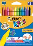 BIC Creioane cerate 12 culori Bic Kids Plastidecor 0341 (945764)