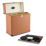 Auna TTS6, barna, lemeztartó koffer, bőr, nosztalgikus, 30 LP lemez (TTS6-Vinylbox BR) (TTS6-Vinylbox BR)