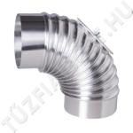 Alföldi-MAGYAR Alu füstcső könyök tisztítónyílással 100/90° (A05NKT10090)