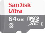 SanDisk microSDXC Ultra 64GB C10/UHSI SDSQUNS-064G-GN3MN
