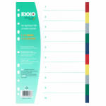 EXXO Separatoare plastic color, 10 culori/set, EXXO