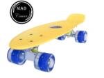 Sportmann Penny board Mad Cruiser LED-ABEC 7 kerekekkel- sárga