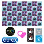 Durex Air Thin Package Ultra Thin Condoms - 42 Durex & EXS Condoms & Vibrating Ring & SuperLove Lubes & Sagami Original 0.02 as a Gift