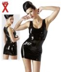 LateX Mini Dress - Latex mini ruha Fekete L