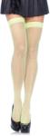 Leg Avenue Nylon Fishnet Thigh Highs 9011 - combfix Neon Zöld