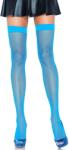 Leg Avenue Nylon Fishnet Thigh Highs 9011 - combfix Neon Kék