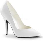 Pleaser USA Pleaser Seduce-420V - Női sexy cipő Feér Lakkozott 42