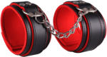 Dominate Me Leather Ankle Cuffs D21 Black-Red