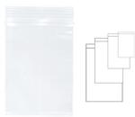 KANGARO Pungi plastic cu fermoar pentru sigilare, 100 x 150 mm, 100 buc/set, KANGARO - transparente (RD-341165) - ihtis