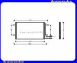 VW LT 1996.01-2005.12 /2D/ Klímahűtő "Diesel" (610x365x16) V58005187