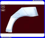 FIAT PUNTO 2 CLASSIC 2003.07-2007.12 /188/ Hátsó sárvédő javítóív bal "3 ajtós" KLOKKERHOLM 2023591