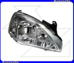 OPEL CORSA C 2000.09-2003.08 /X01/ Fényszóró jobb "2002.09. -től" (H7/H7) áttetsző indexes, motorral "minden kivitelhez" TYC 20-6065-45-2