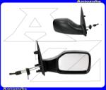 PEUGEOT 106 1996.03-2003.07 Visszapillantó tükör jobb, manuális, domború tükörlappal, fekete borítással 326-0003